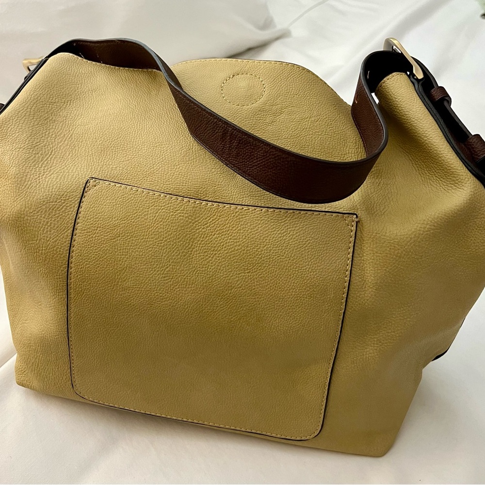 Yellow tote casual bag